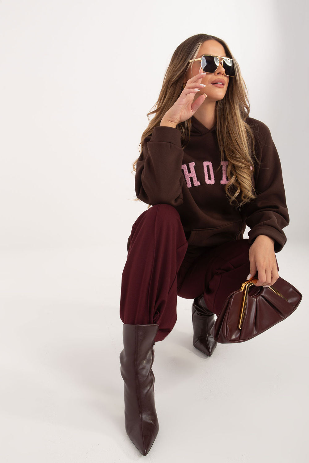 T-shirt femme Rue Paris Sweatshirt Sweatshirt — brun