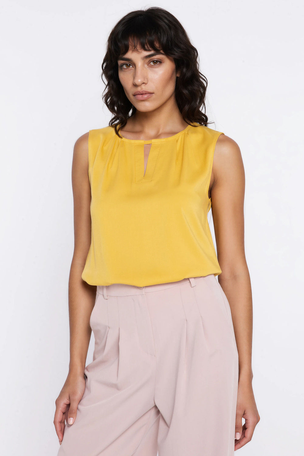 Blouse femme Nife Chemisier Chemisier — jaune