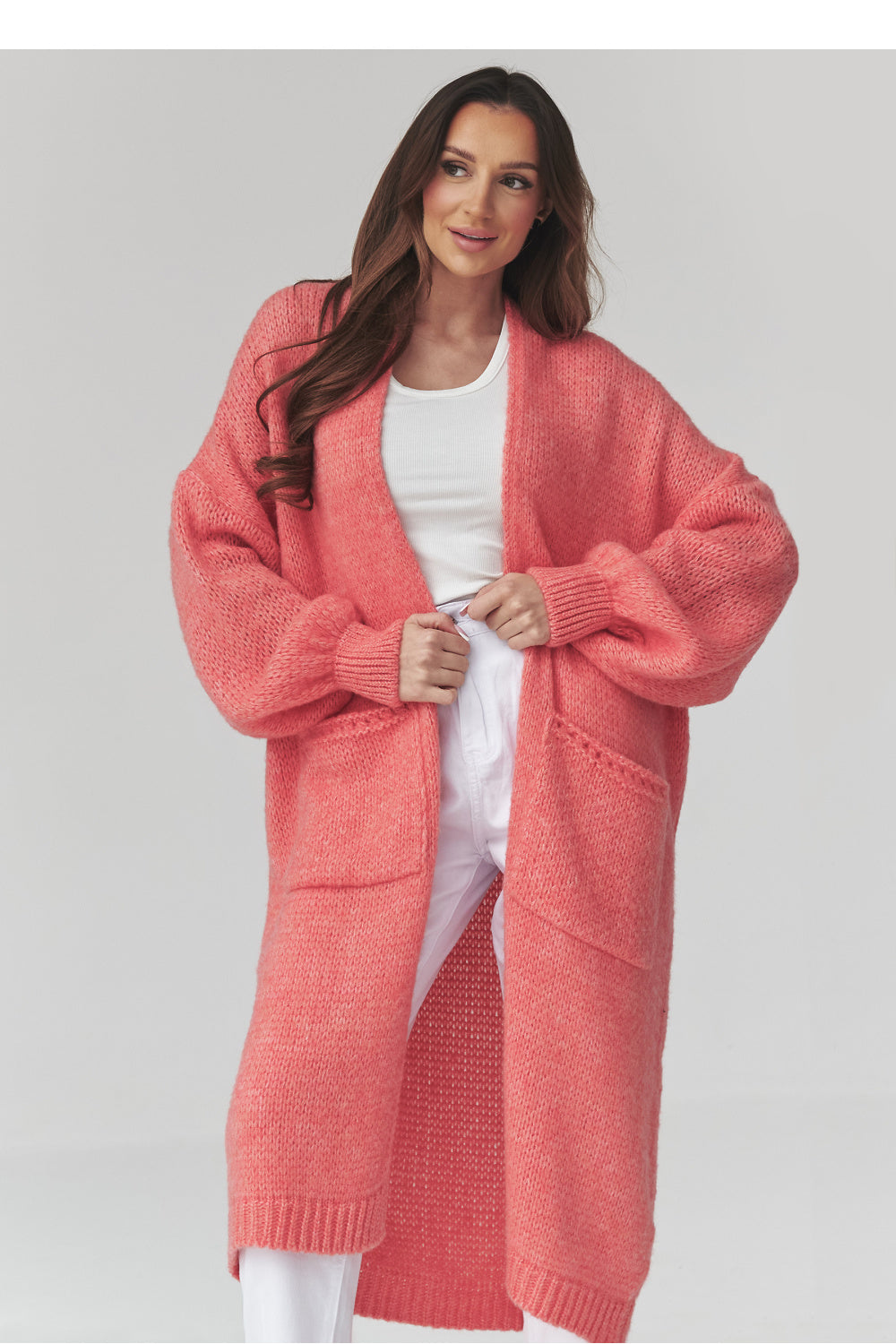 Cardigan femme Makadamia — rosé