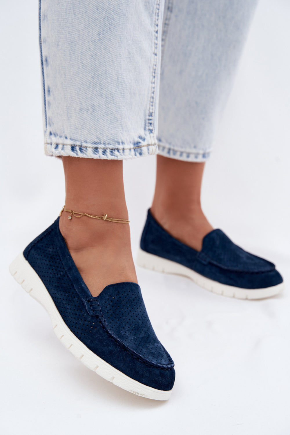 Moccasins femme Step in style — bleu marine