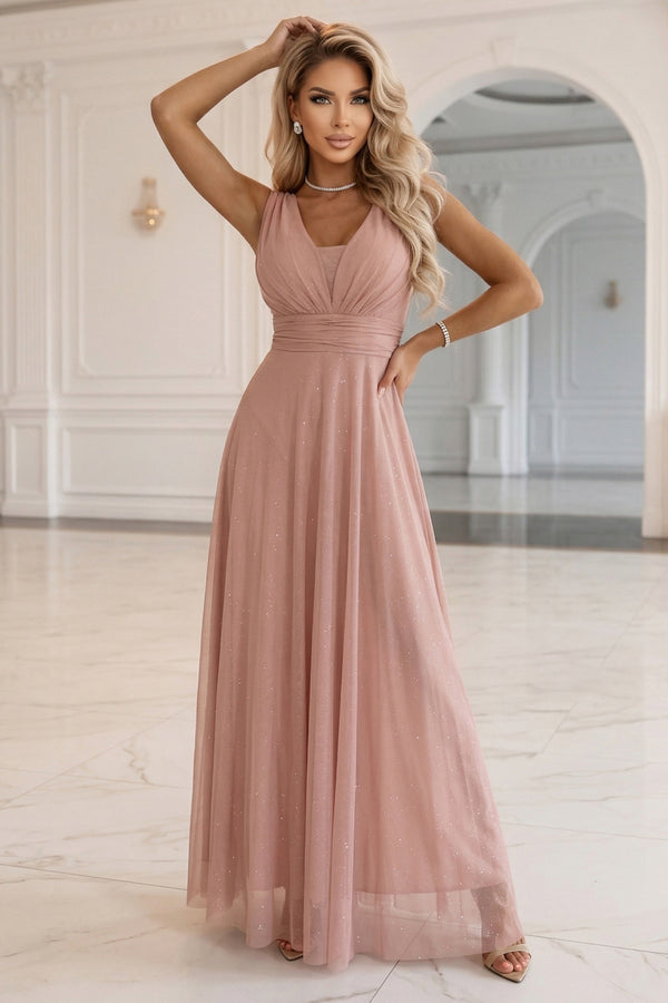 Robe femme Numoco Longue Longue — rosé