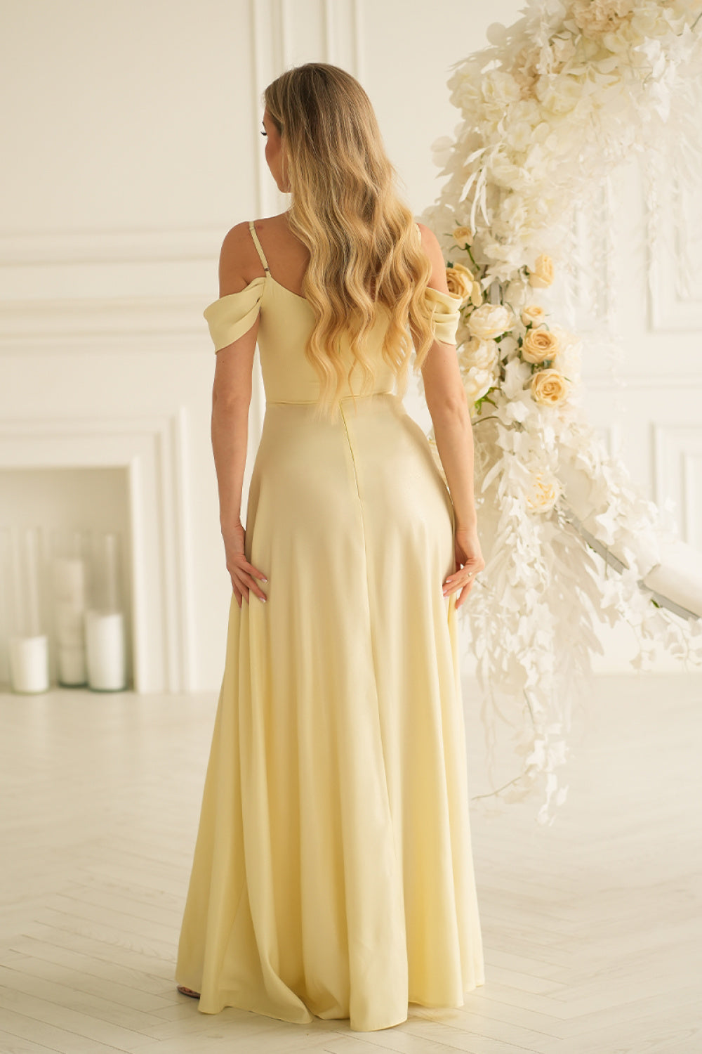 Robe femme Bicotone Longue Longue — jaune
