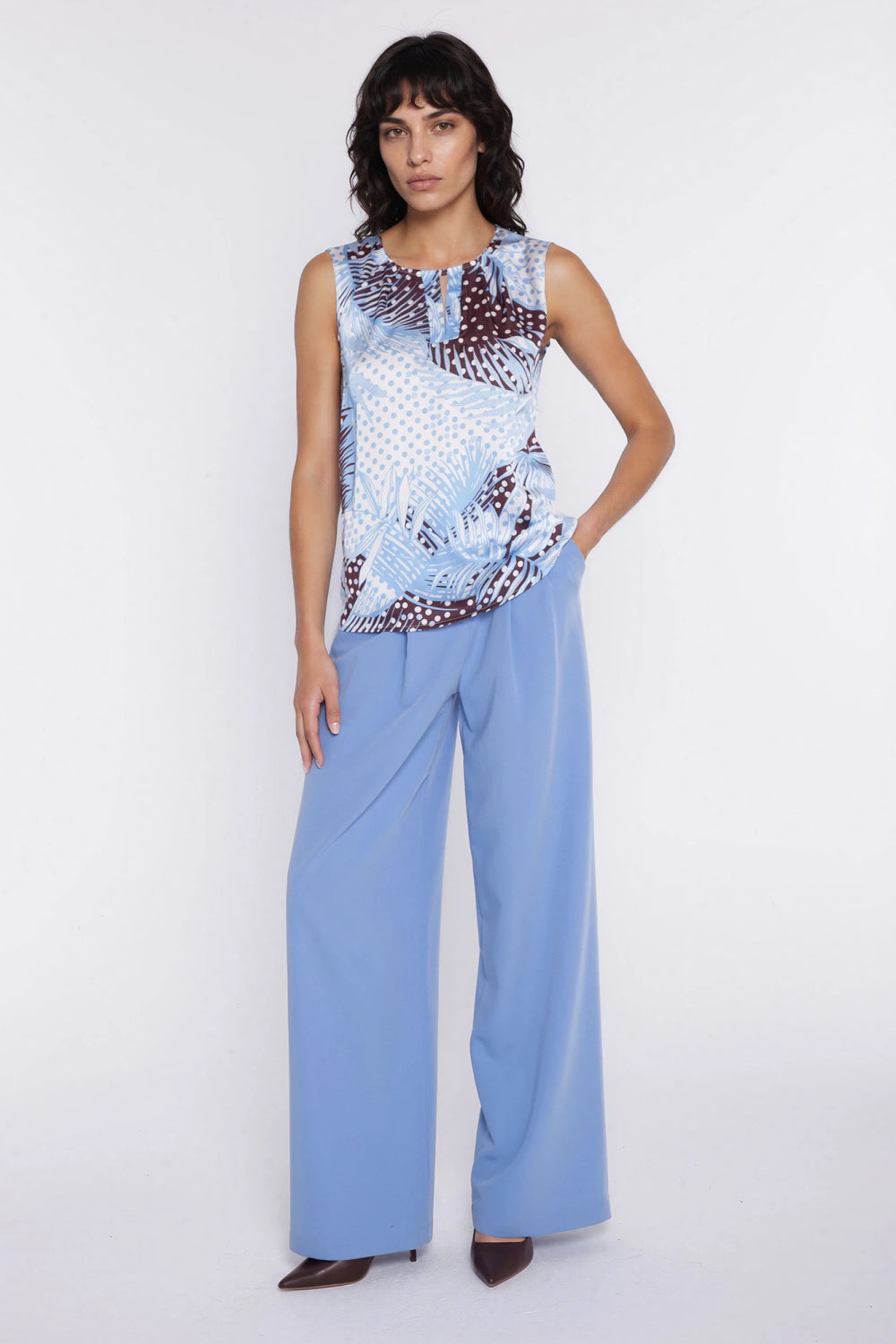 Chaussures à talons femme Nife Pantalon Pantalon — bleu