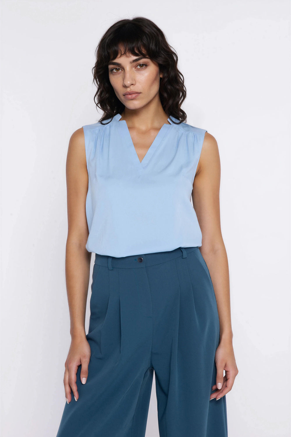 Blouse femme Nife Chemisier Chemisier — bleu