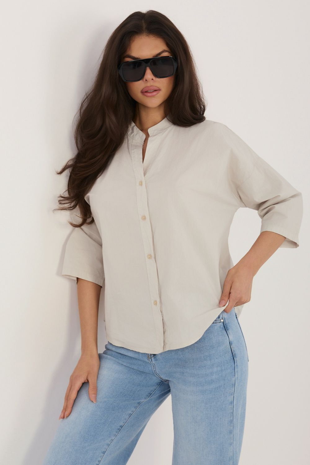 Blouse femme Factory Price Chemise Chemise — beige