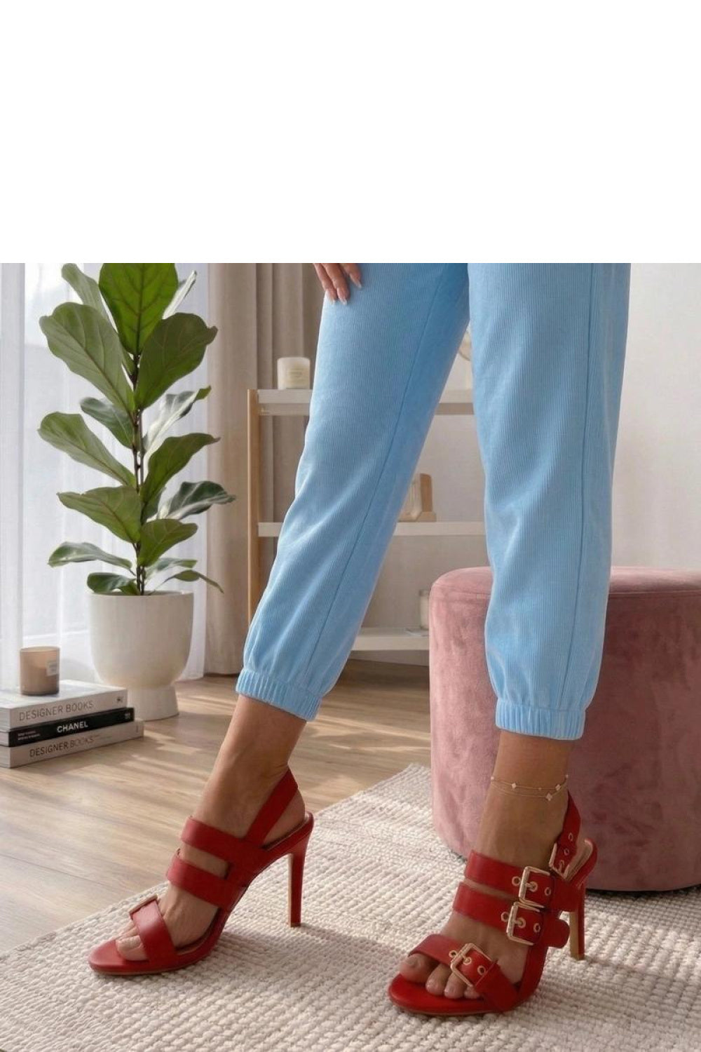 Sandales femme Solea À Talons À — rouge