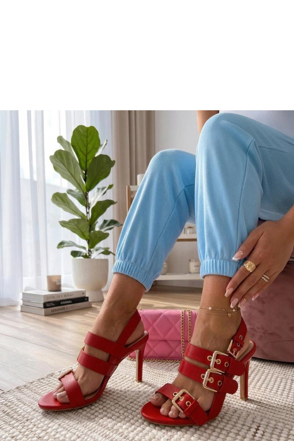 Sandales femme Solea À Talons À — rouge