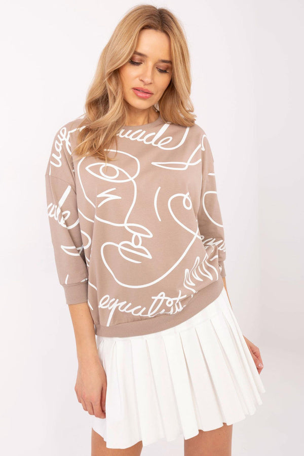Blouse femme Rue Paris Chemisier Chemisier — beige