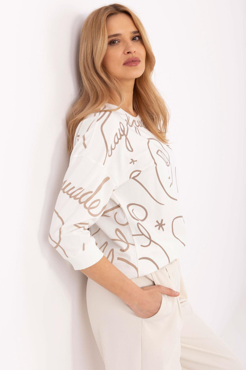 Blouse femme Rue Paris Chemisier Chemisier — beige
