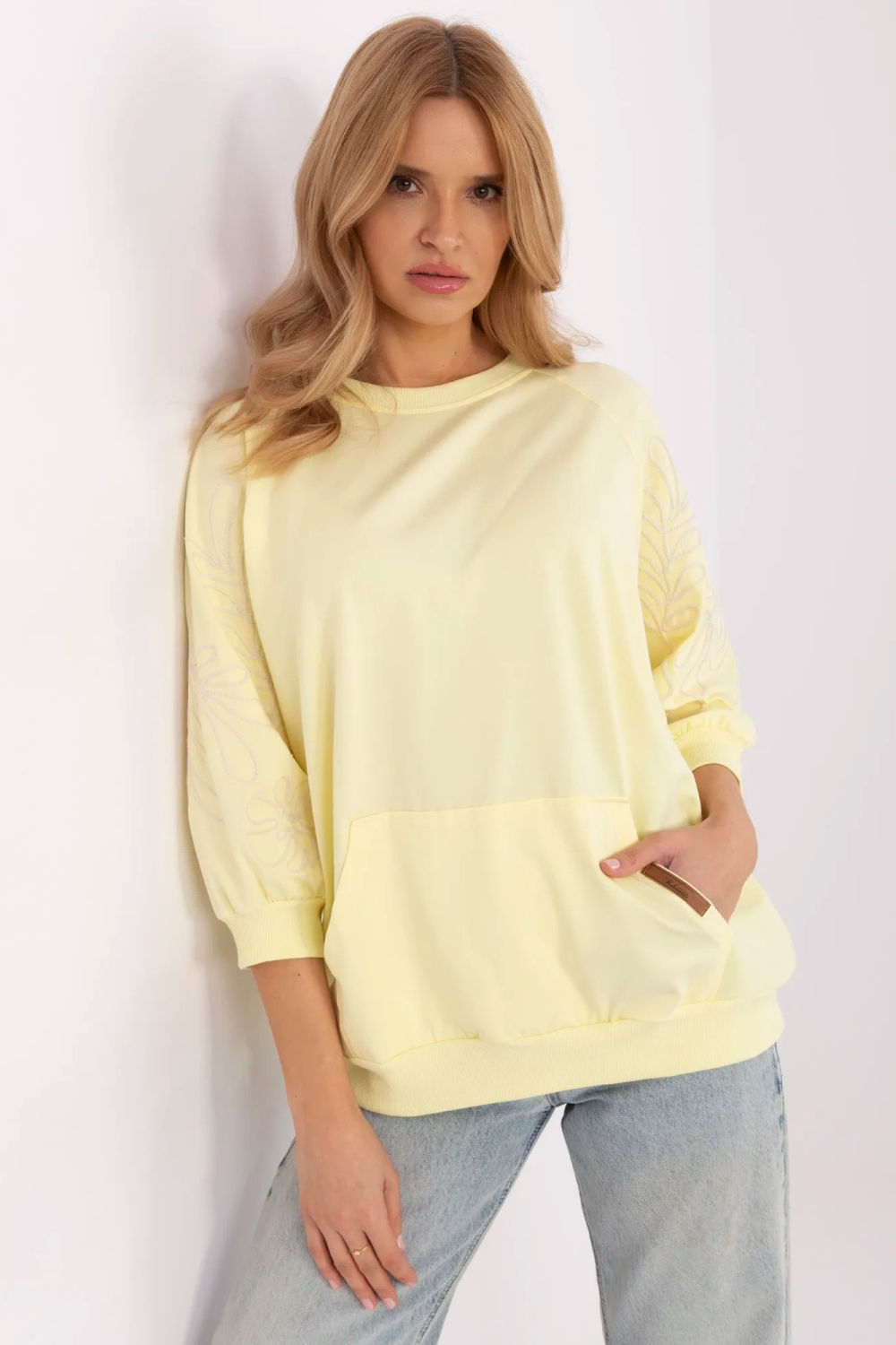 T-shirt femme Rue Paris Sweatshirt Sweatshirt — jaune