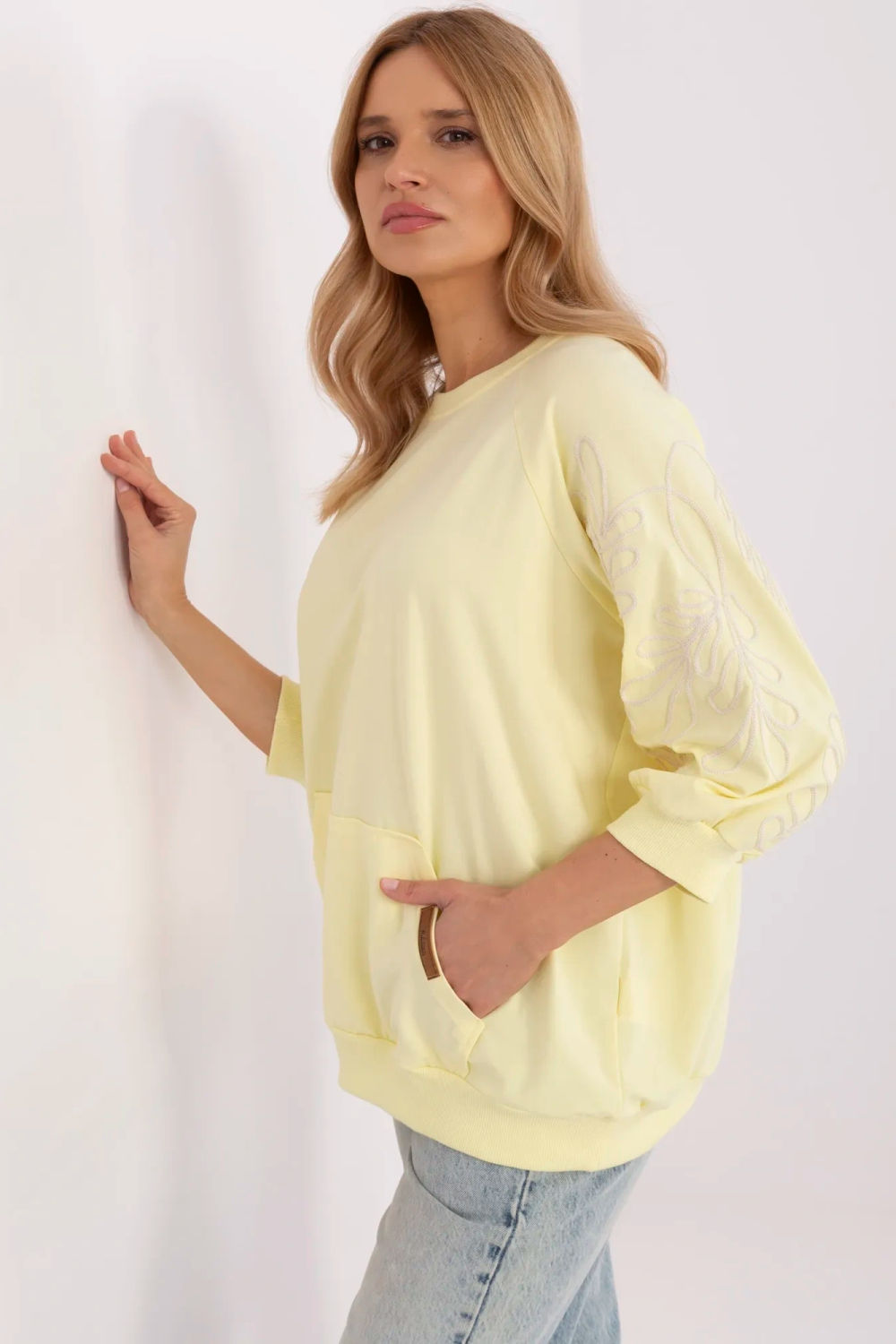 T-shirt femme Rue Paris Sweatshirt Sweatshirt — jaune