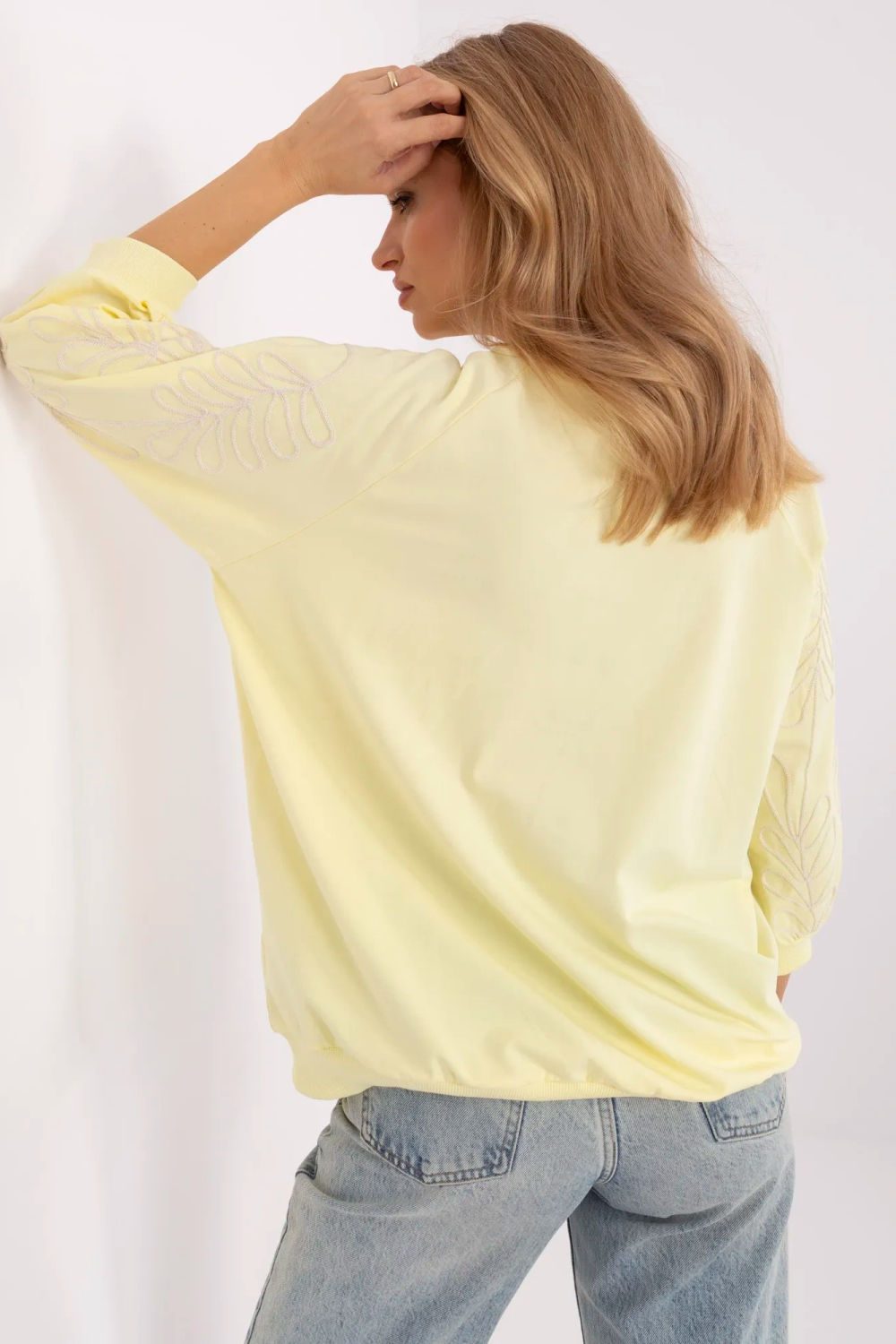 T-shirt femme Rue Paris Sweatshirt Sweatshirt — jaune