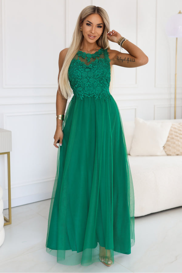 Robe femme Numoco Longue Longue — vert