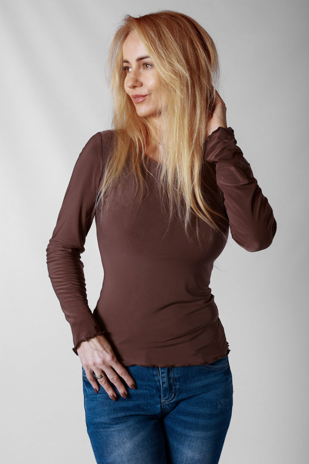 Blouse femme Mirale Chemisier Chemisier — brun