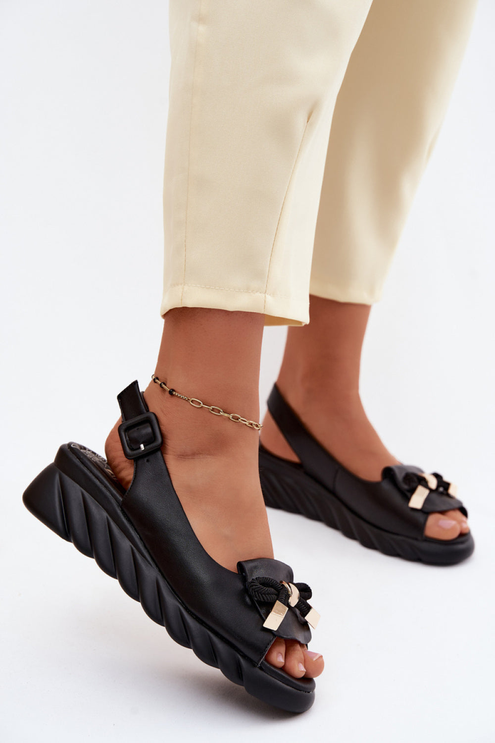 Sandales femme Step in style Cothurnes Cothurnes — noir