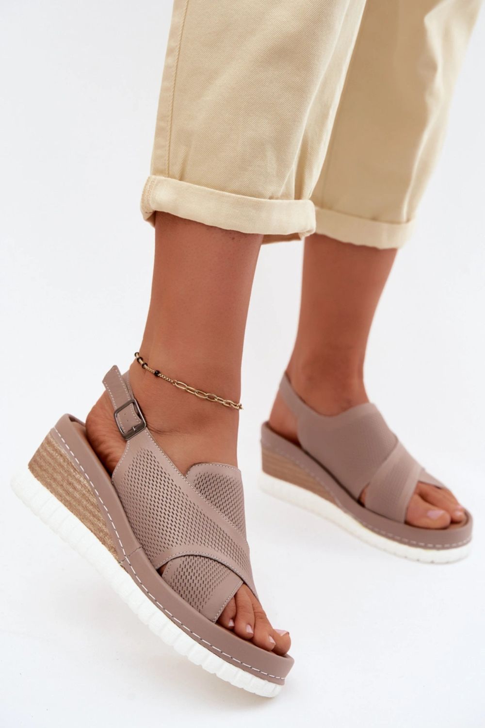Sandales femme Step in style Cothurnes Cothurnes — beige