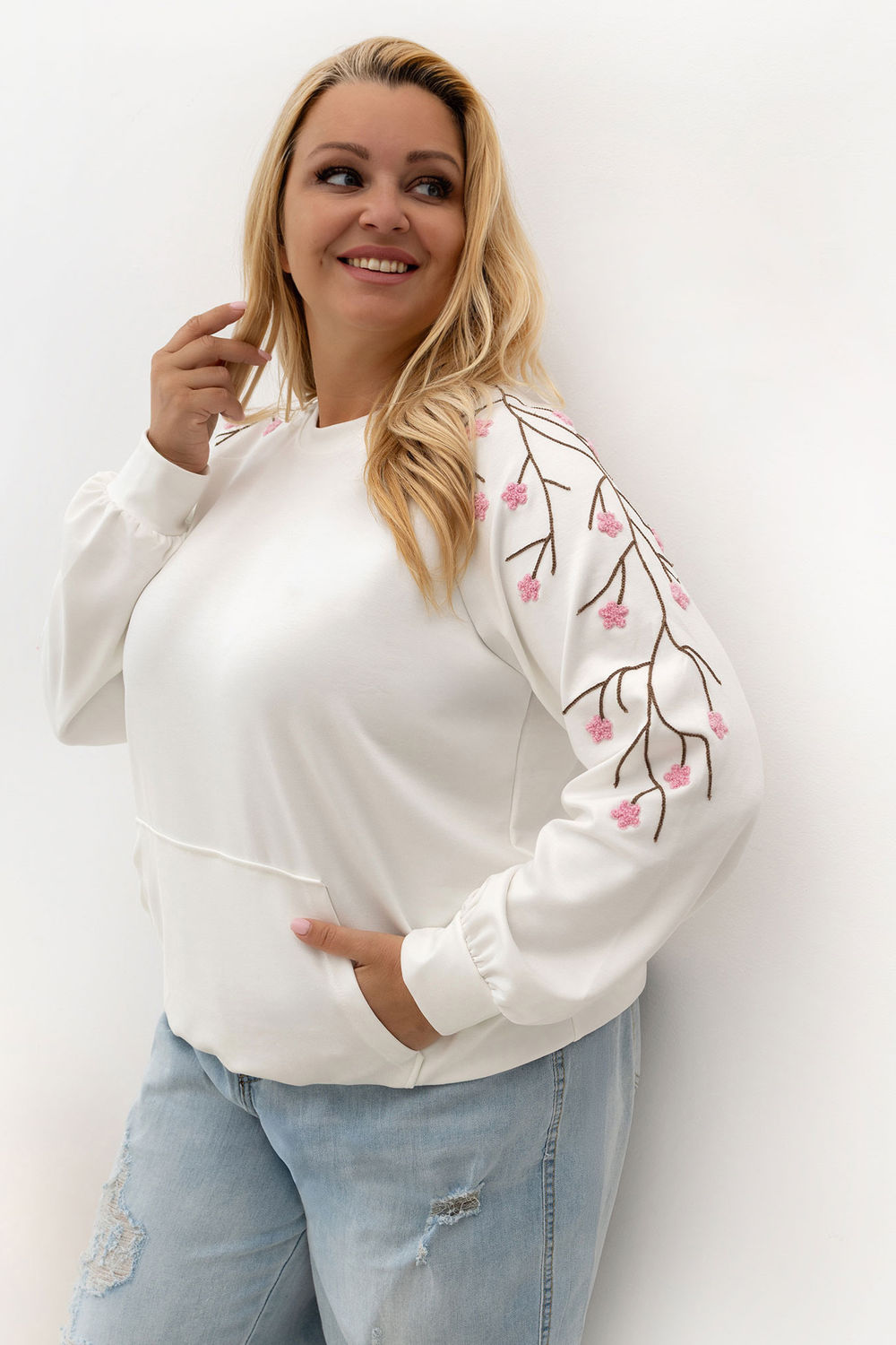 T-shirt femme Relevance Sweatshirt Sweatshirt — blanc