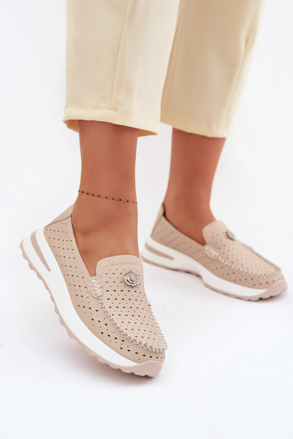 Moccasins femme Step in style — beige