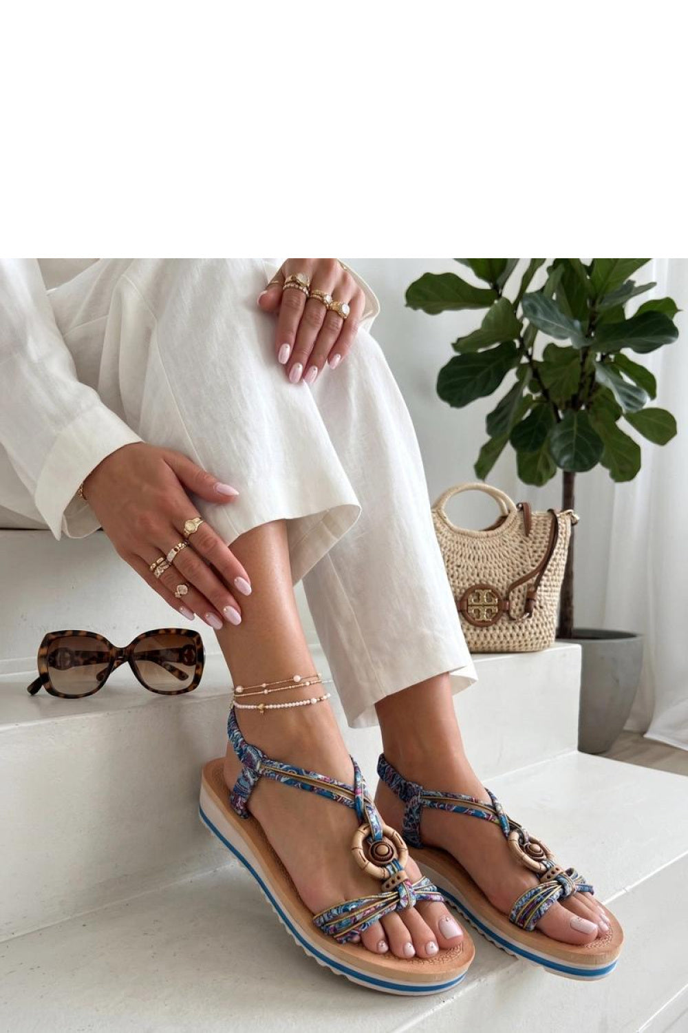 Sandales femme Solea Cothurnes Cothurnes — bleu