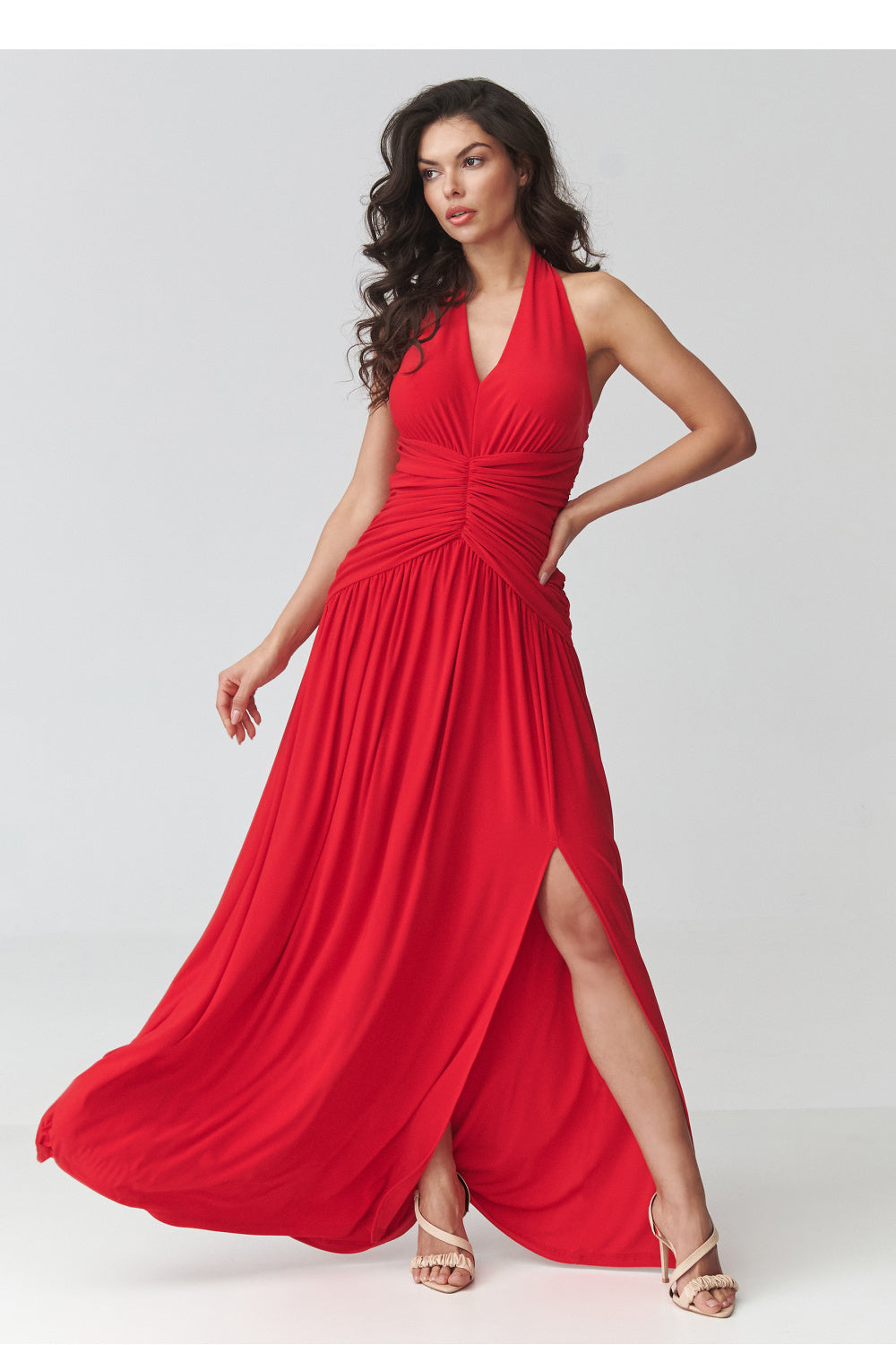 Robe femme Makadamia Longue Longue — rouge