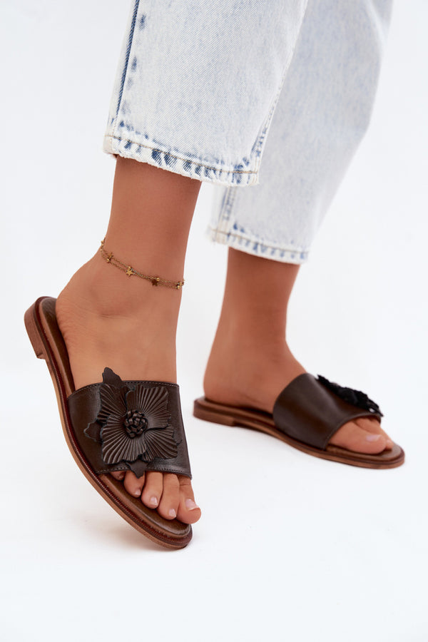 Sandales femme Step in style Clacquettes Clacquettes — brun