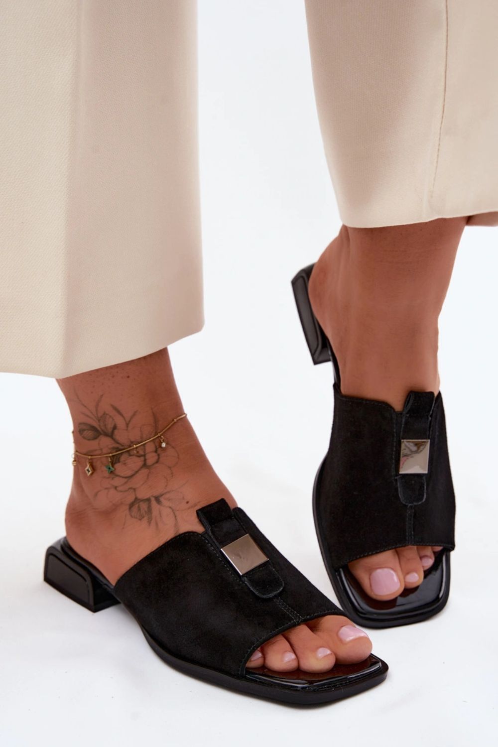Sandales femme Step in style Clacquettes Clacquettes — noir
