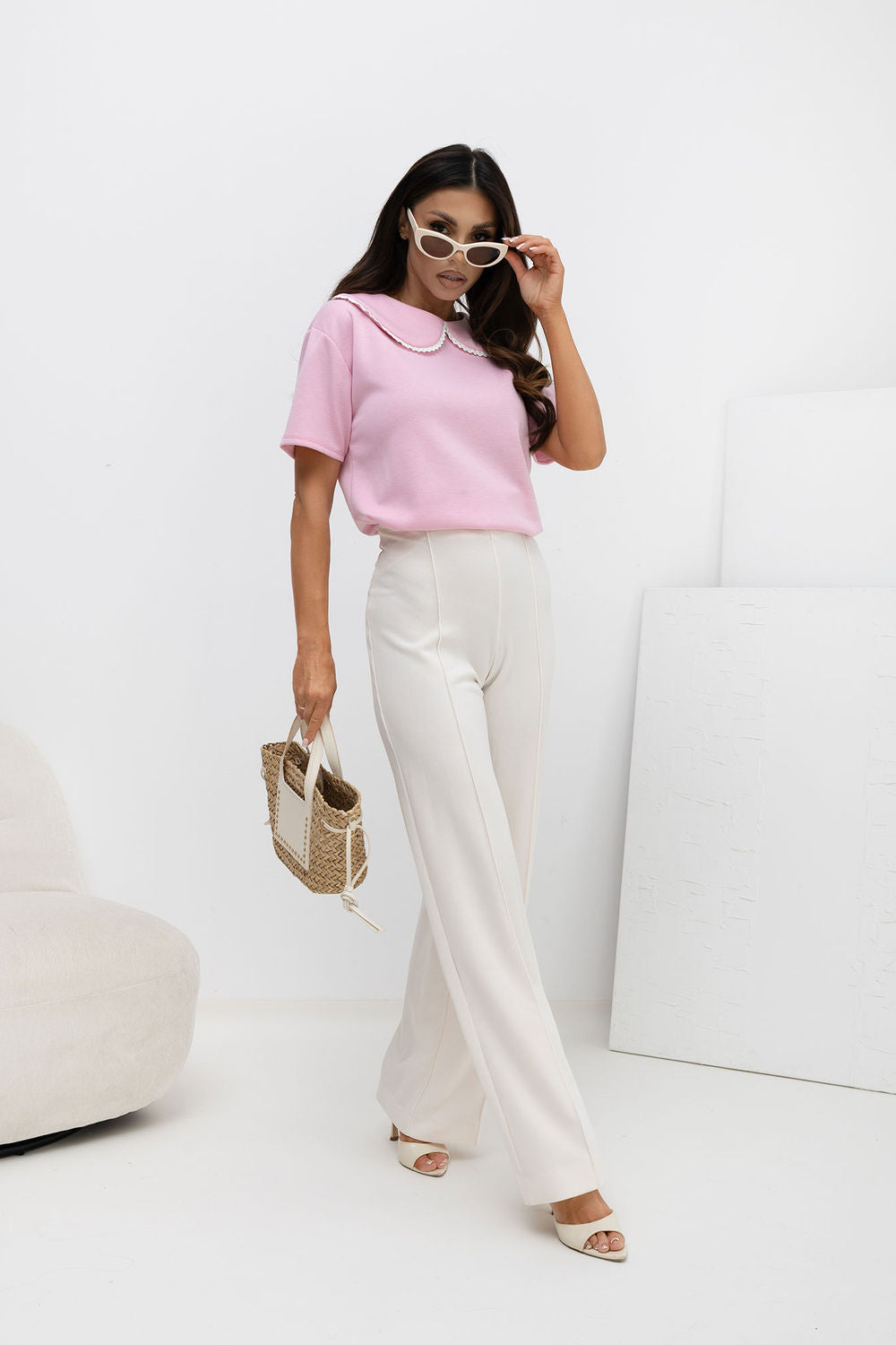 Blouse femme Italy Moda Chemisier Chemisier — rosé