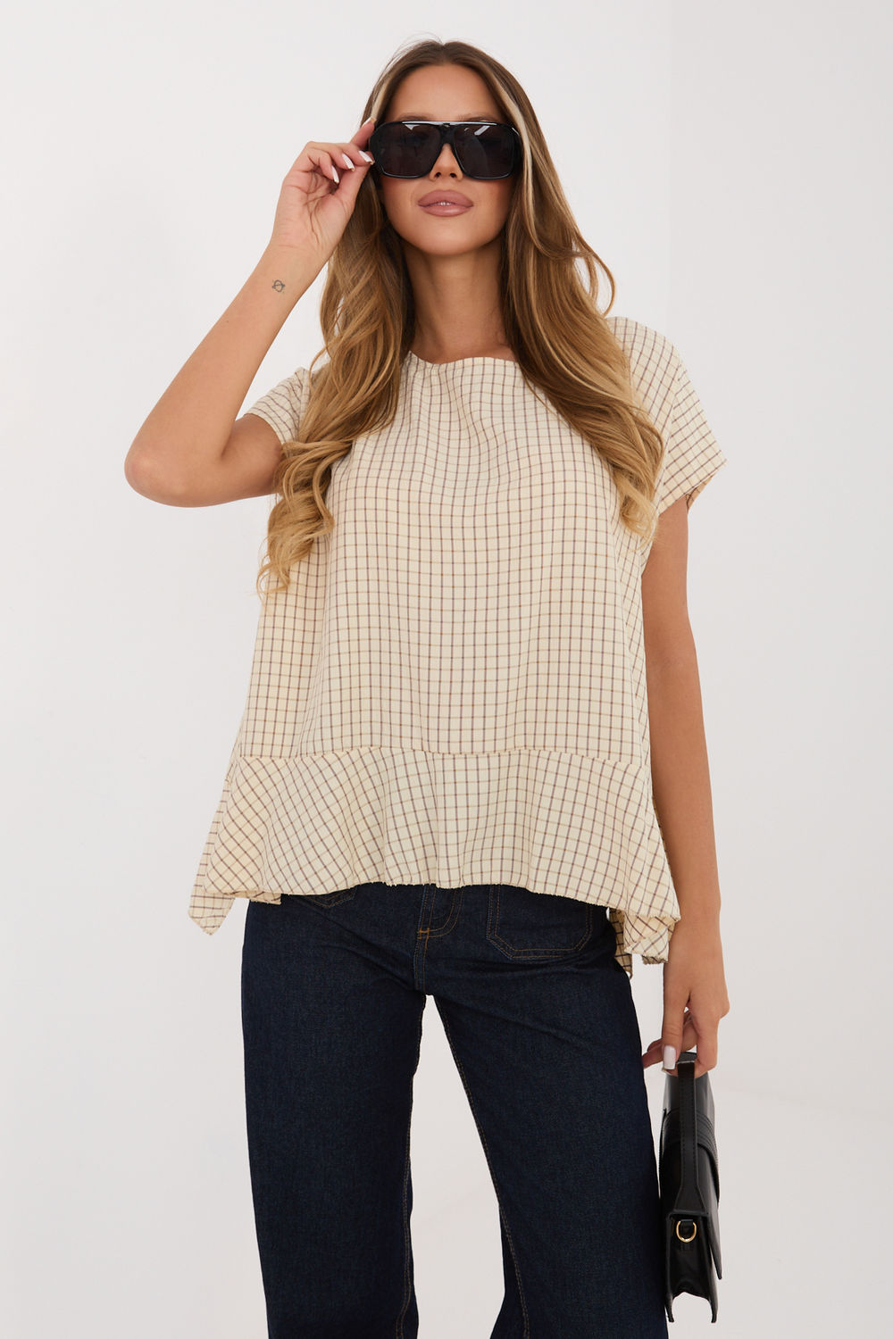 Blouse femme Italy Moda Chemisier Chemisier — beige