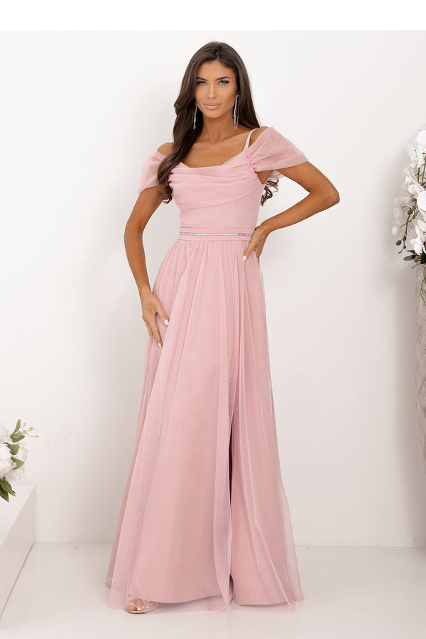 Robe femme With You Longue Longue — rosé