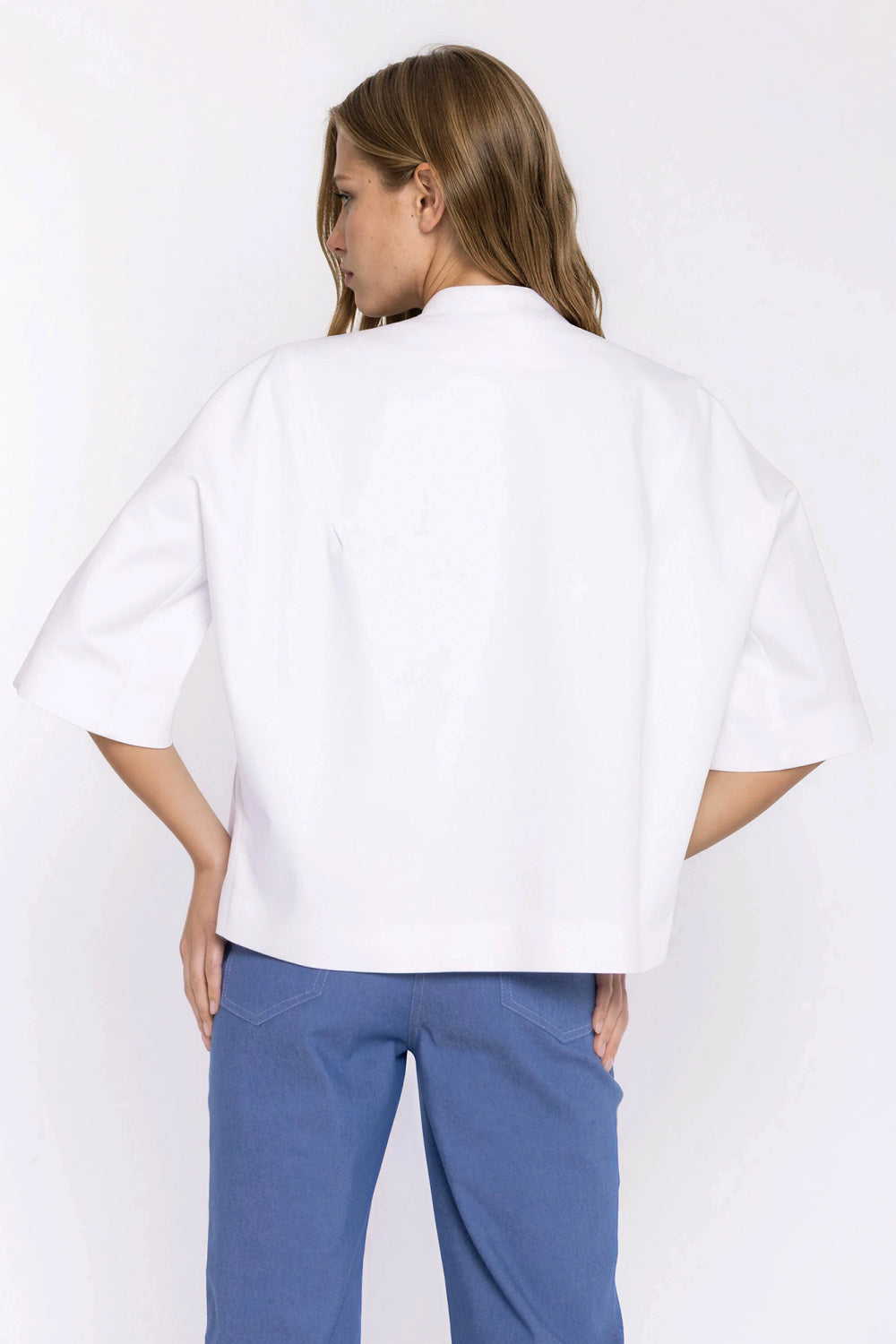 Veste en jean femme Nife — blanc