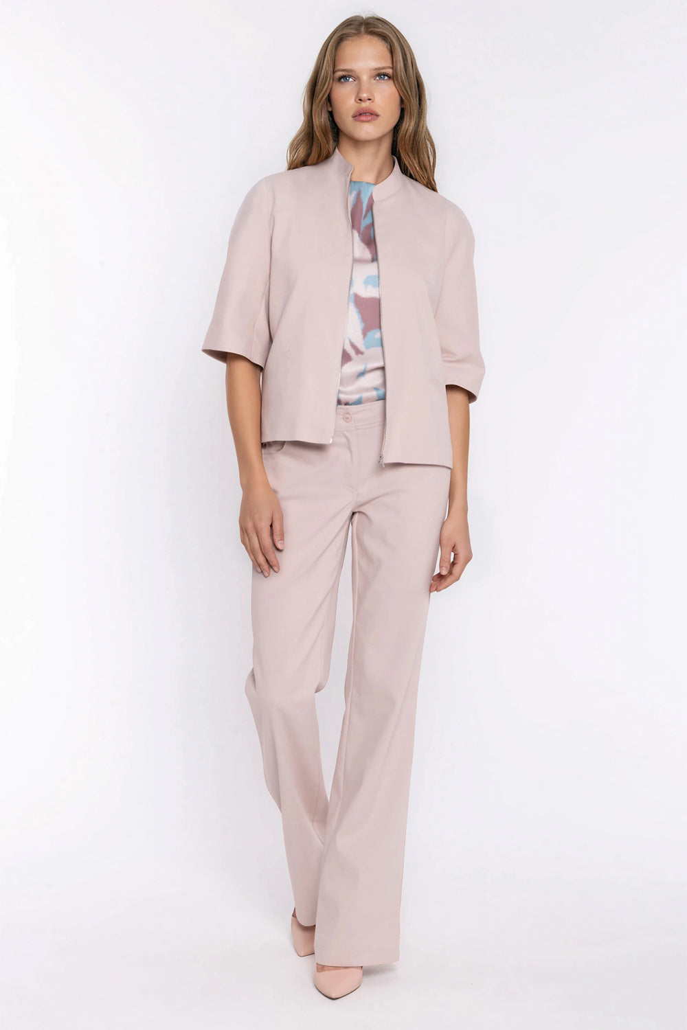 Veste en jean femme Nife — beige