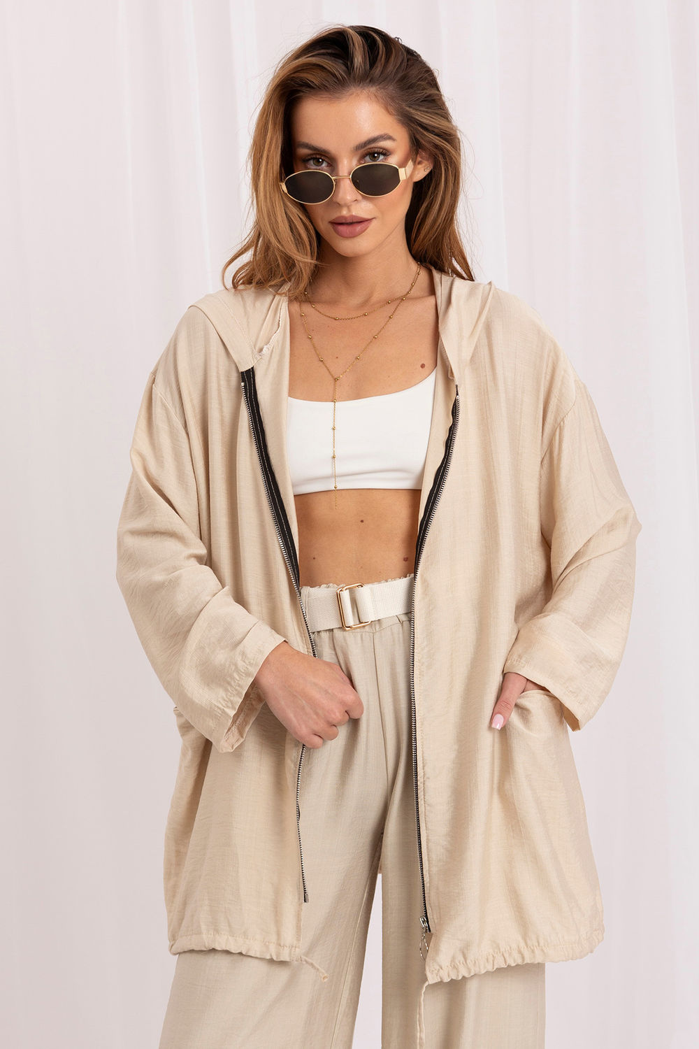 T-shirt femme Rue Paris Sweatshirt Sweatshirt — beige