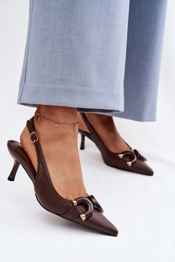 Sandales femme Step in style À Talons À — brun
