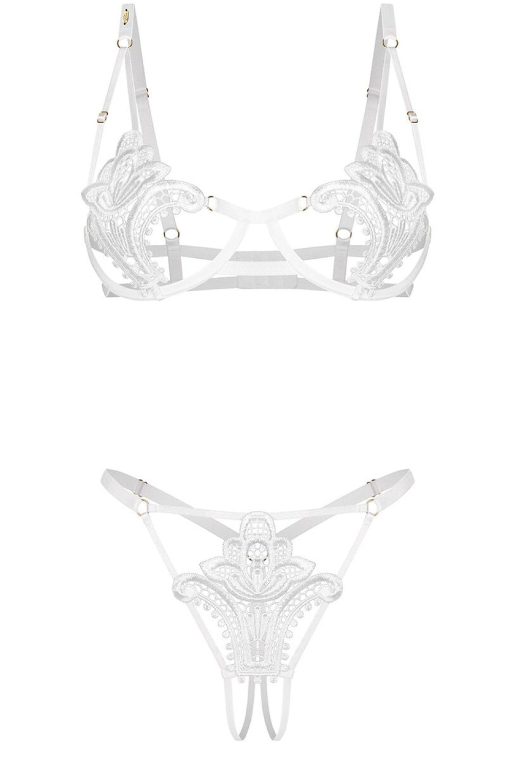 Ensemble lingerie femme Obsessive L Ensemble Sexy — blanc