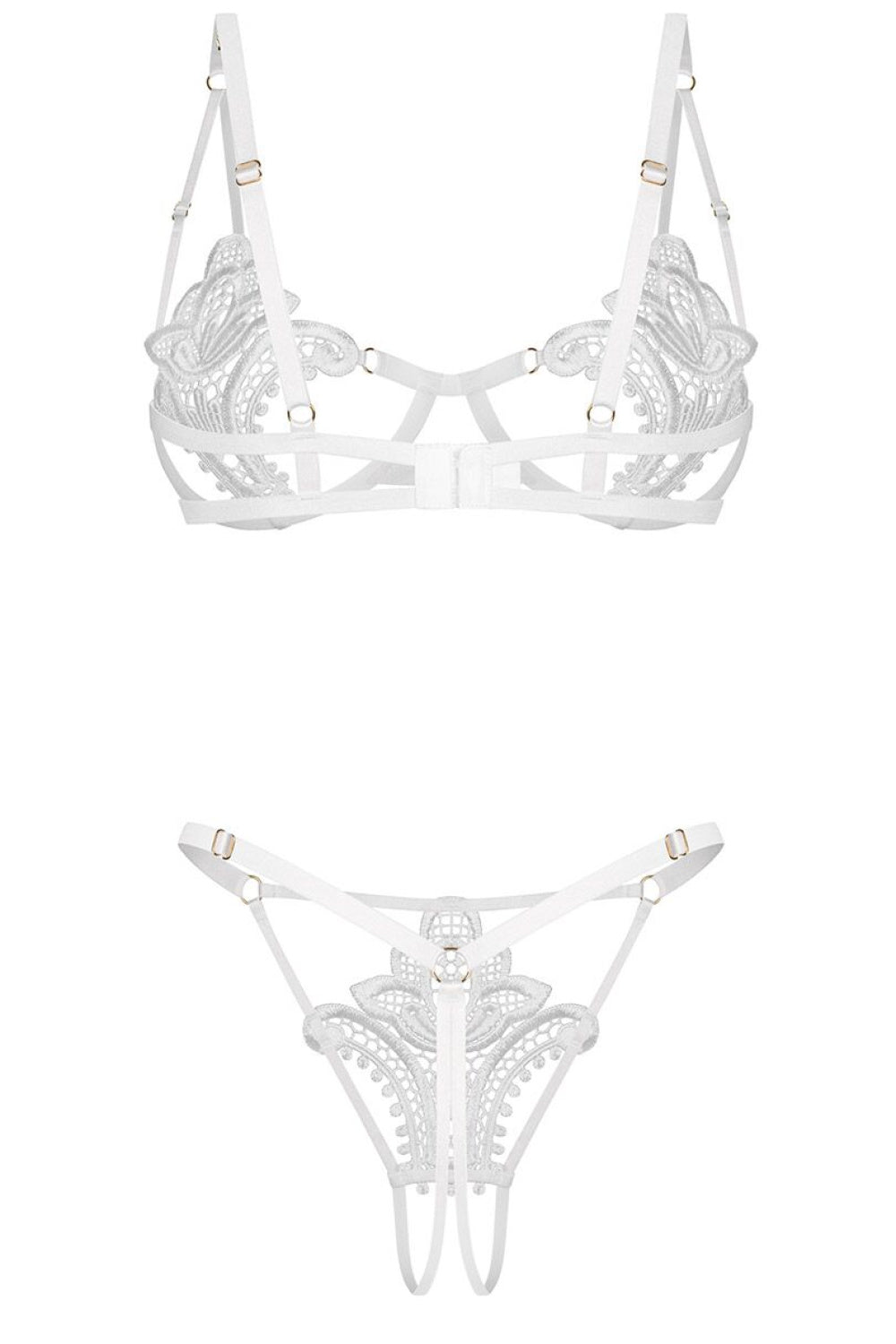 Ensemble lingerie femme Obsessive L Ensemble Sexy — blanc