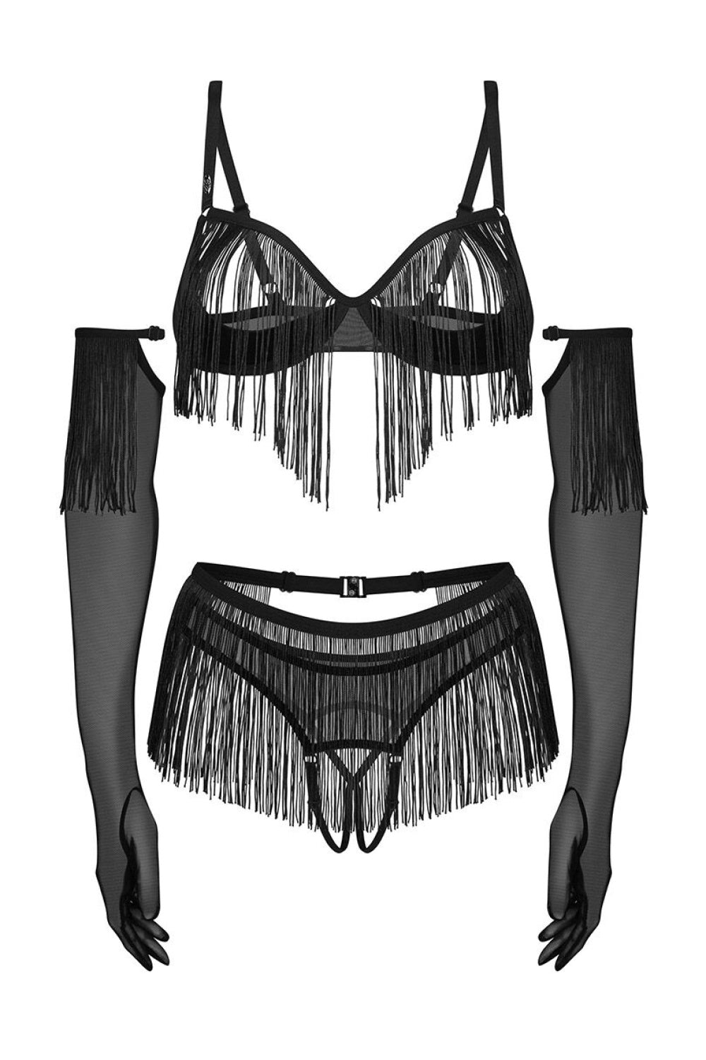 Ensemble lingerie femme Obsessive L Ensemble Sexy — noir