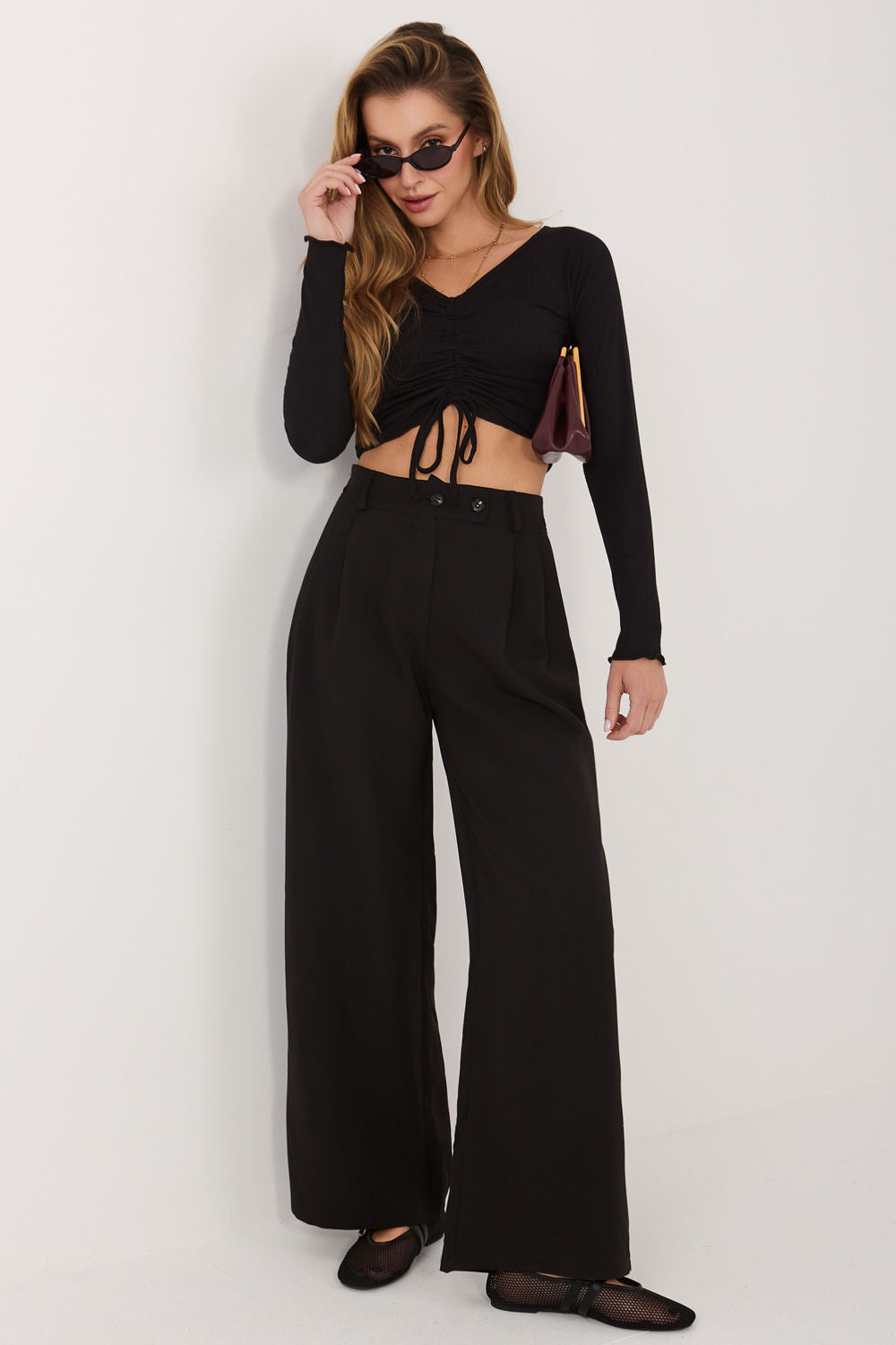 Blouse femme Sublevel Chemisier Chemisier — noir