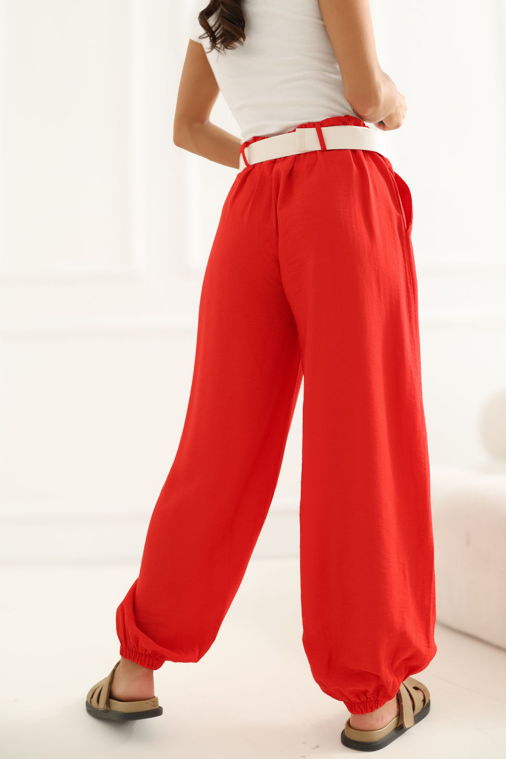 Chaussures à talons femme Rue Paris Pantalon Pantalon — rouge