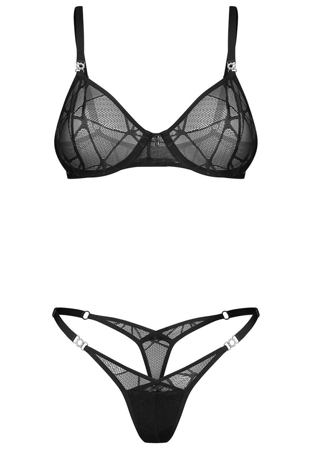 Ensemble lingerie femme Obsessive L Ensemble Sexy — noir