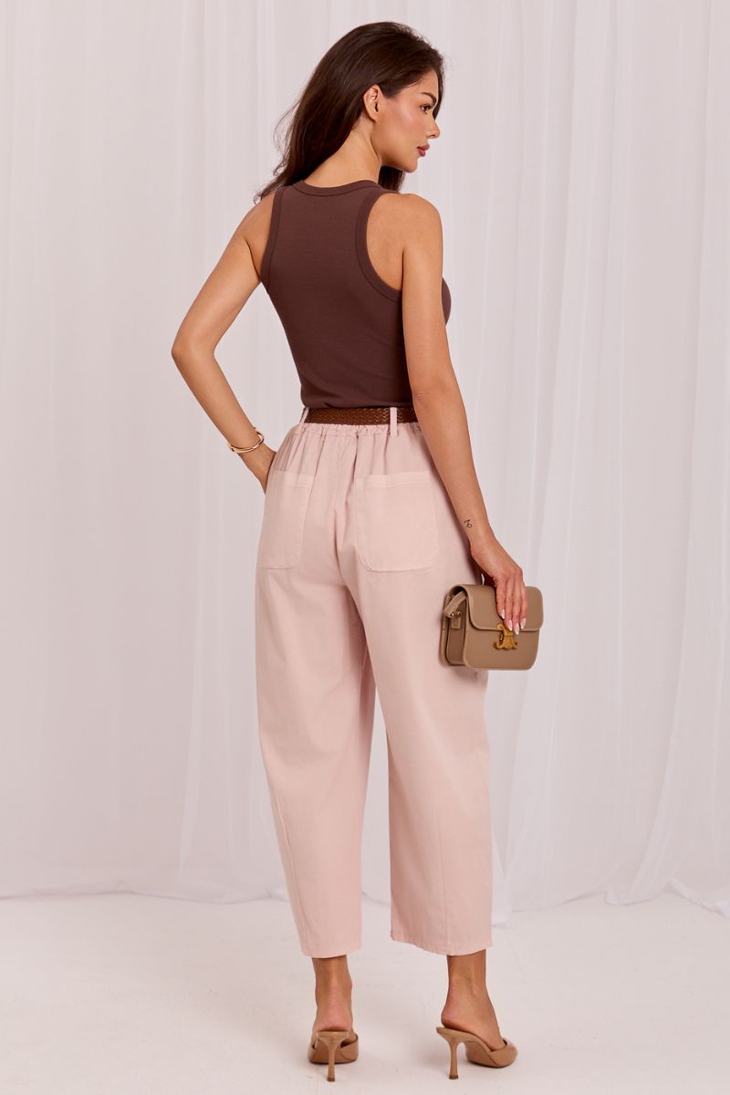 Chaussures à talons femme Italy Moda Pantalon Pantalon — rosé