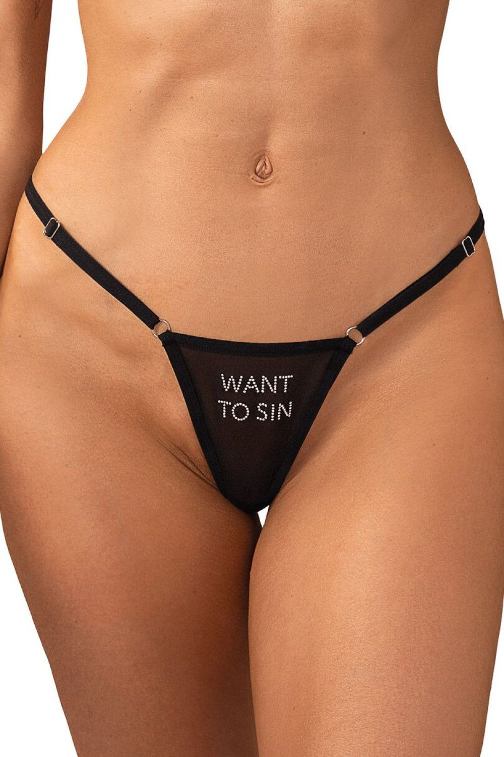 String femme Obsessive Strings Strings — noir
