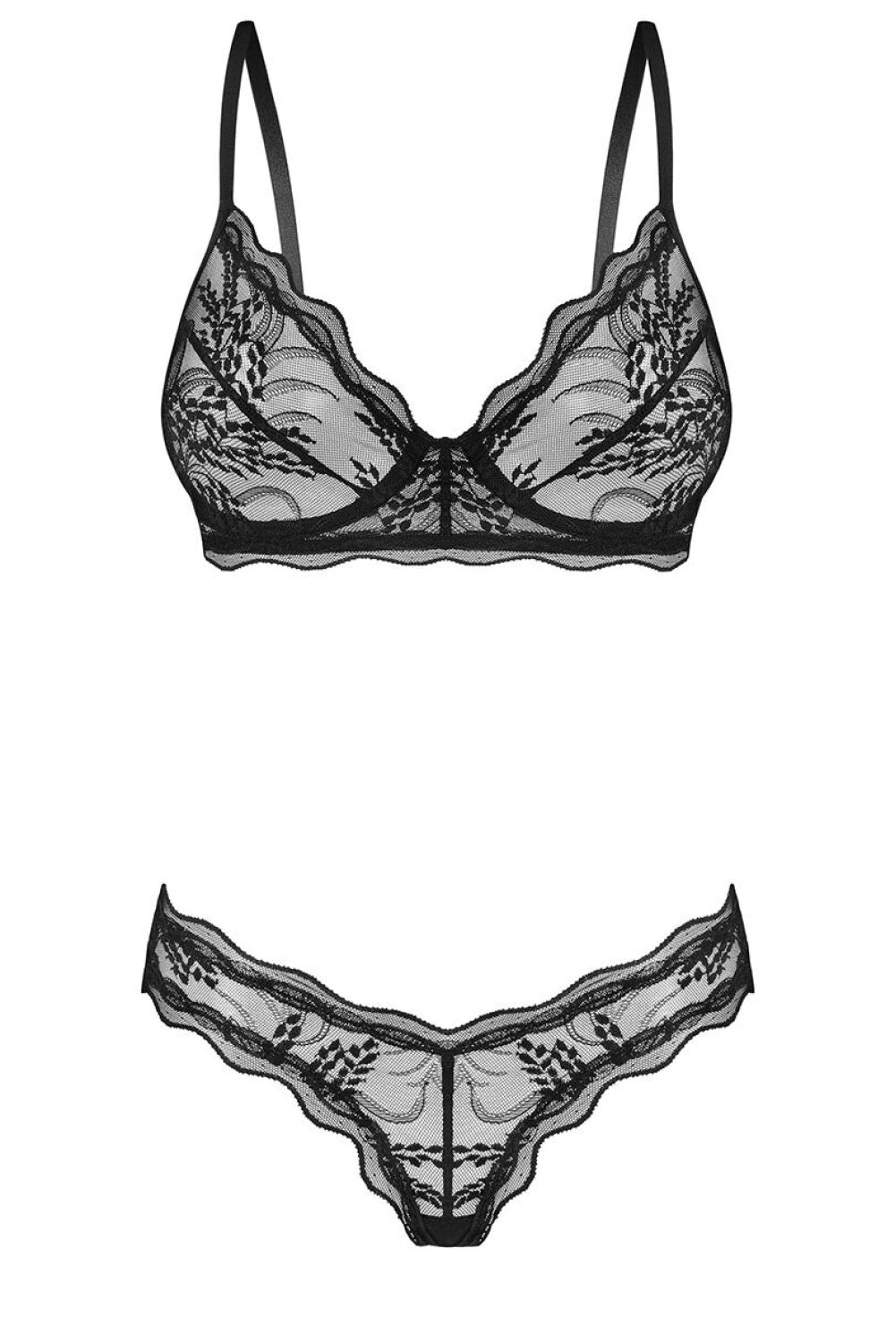 Ensemble lingerie femme Obsessive L Ensemble Sexy — noir