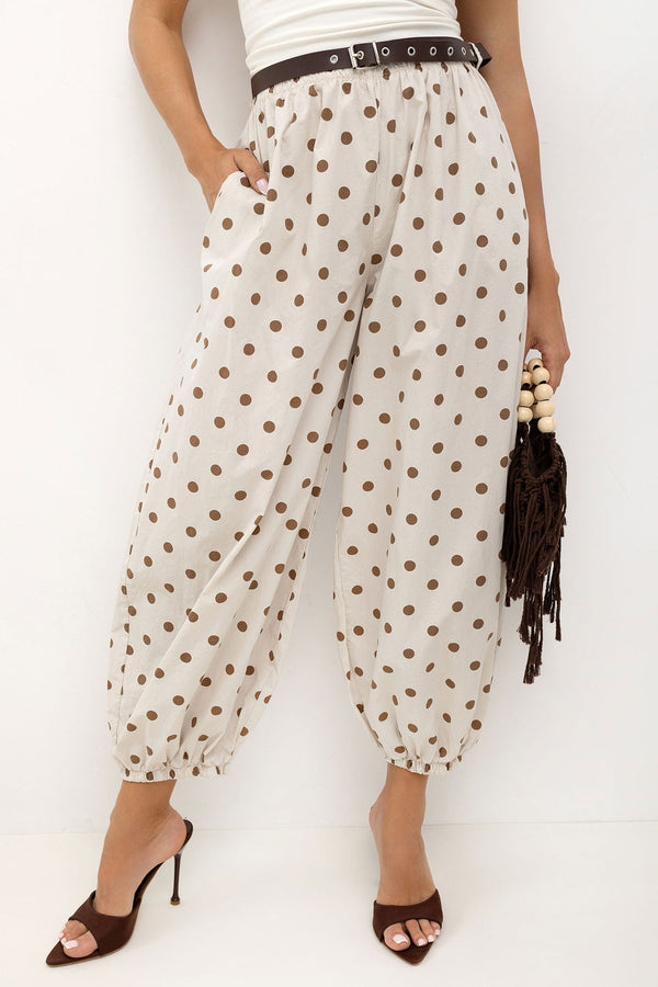 Chaussures à talons femme Italy Moda Pantalon Pantalon — beige