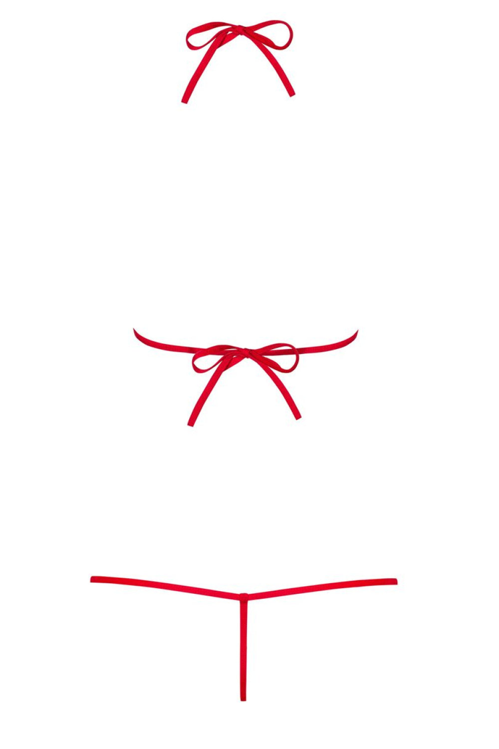 Corset femme Obsessive — rouge