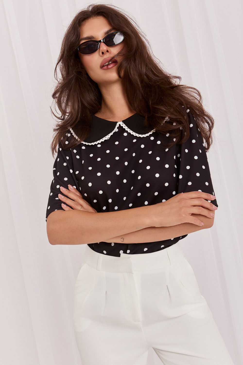 Blouse femme Italy Moda Chemisier Chemisier — noir