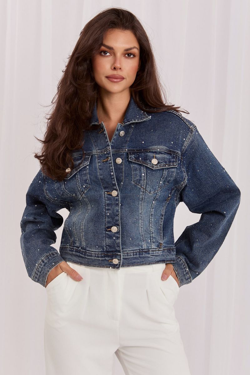 Veste en jean femme Italy Moda — bleu