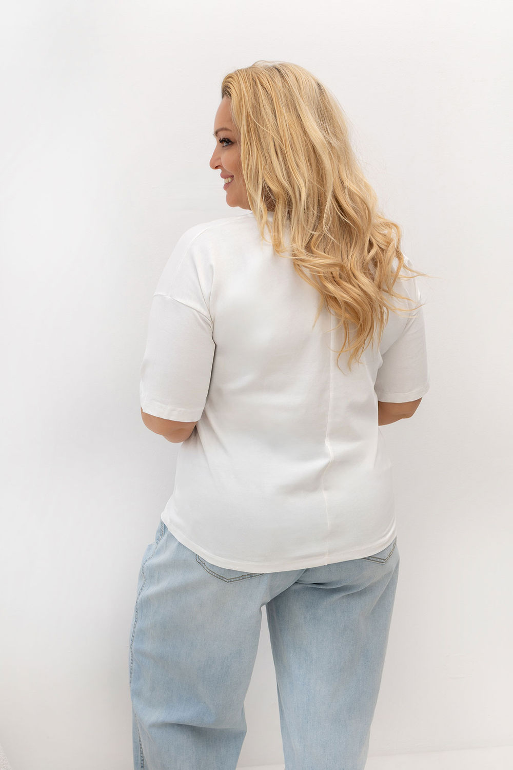 T-shirt femme Relevance Plus Size Plus — beige