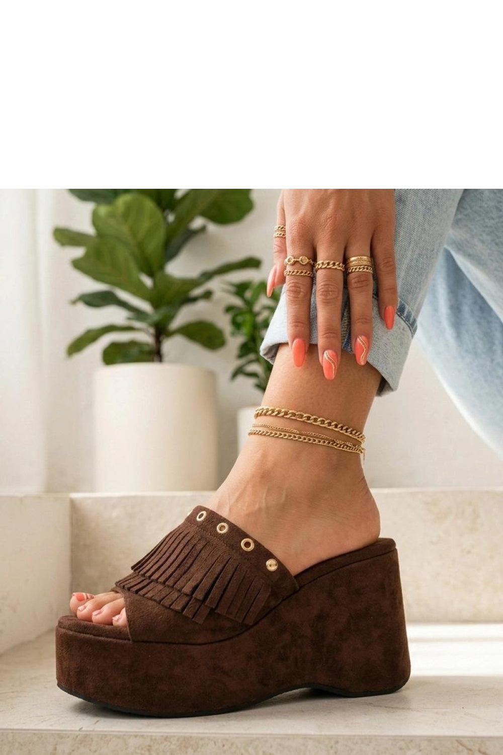 Sandales femme Solea Cothurnes Cothurnes — brun