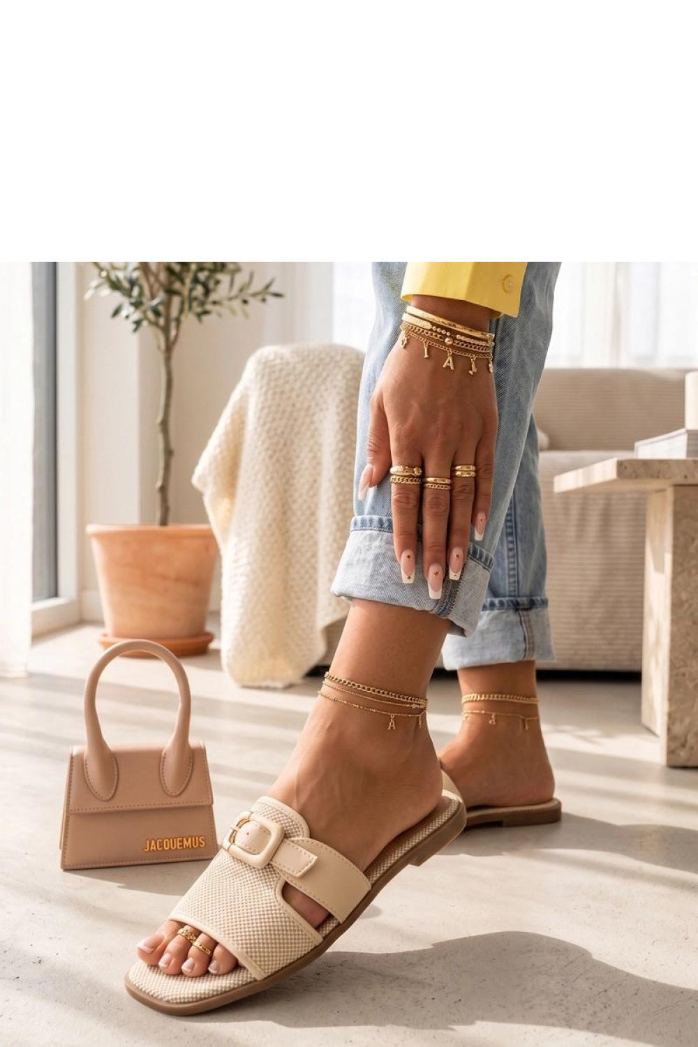 Sandales femme Solea Clacquettes Clacquettes — beige