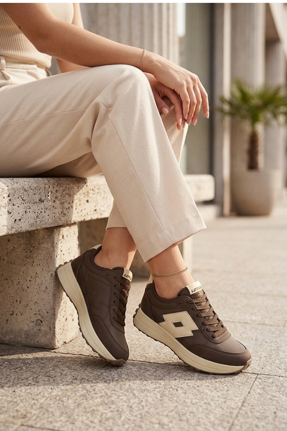 Baskets femme Step in style À Plateforme À — brun